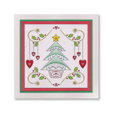 Paper Stitch by Clarity - 08 - Star Christmas Tree Embroidery Card Pack