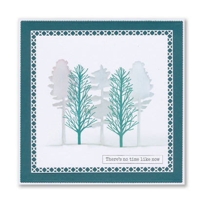 Woodland - Treescape A6 Square Stamp & Mask Set