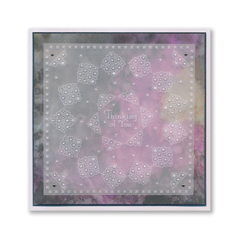 Josie's Strength - Circular (Diagonal) Lace Duet A5 Square Groovi Grid