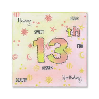 KISS by Clarity - Sun & Moon Silhouettes - Build a Background A6 Stamp Set