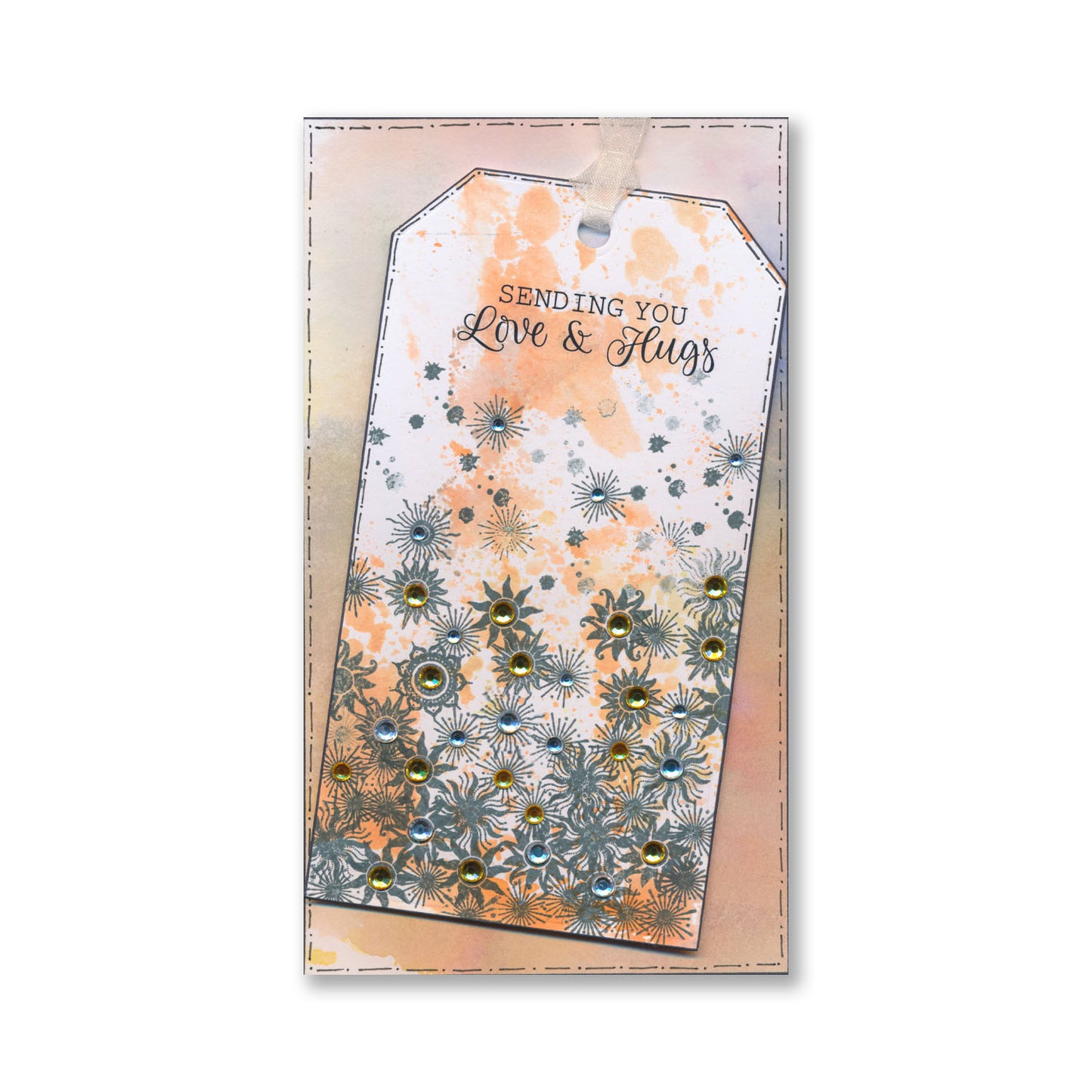 KISS by Clarity - Sun & Moon Silhouettes - Build a Background A6 Stamp Set