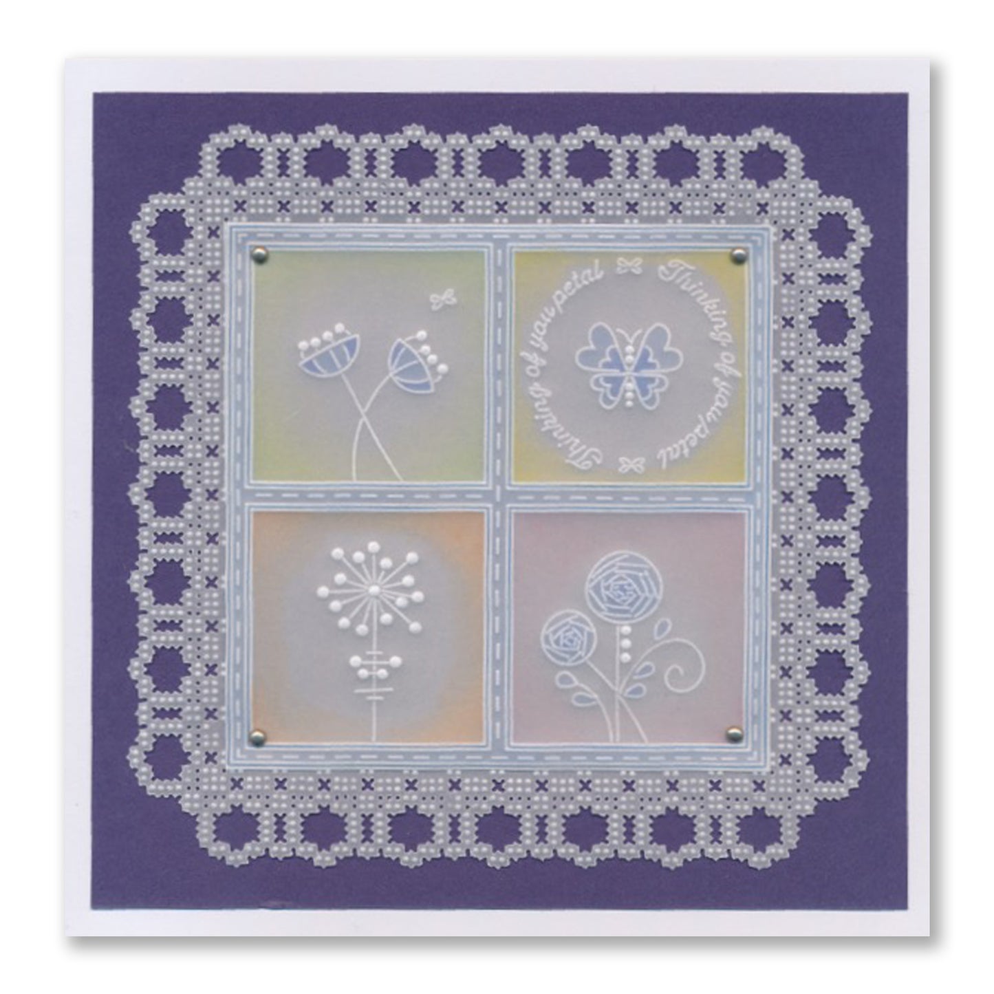 Tina's Flower Doodles A5 Groovi Plate Duo