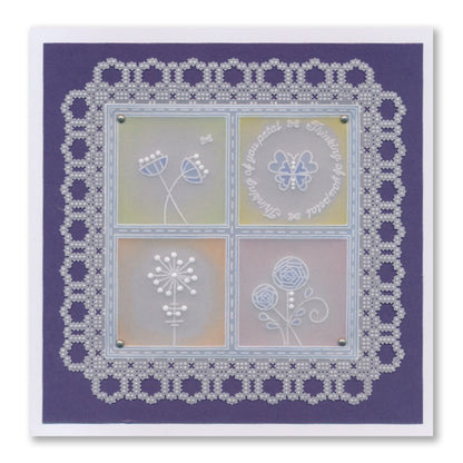 Tina's Flower Doodles A5 Groovi Plate Duo