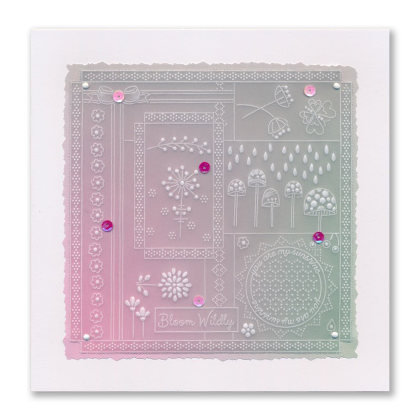 Tina's Flower Doodles A5 Groovi Plate Duo