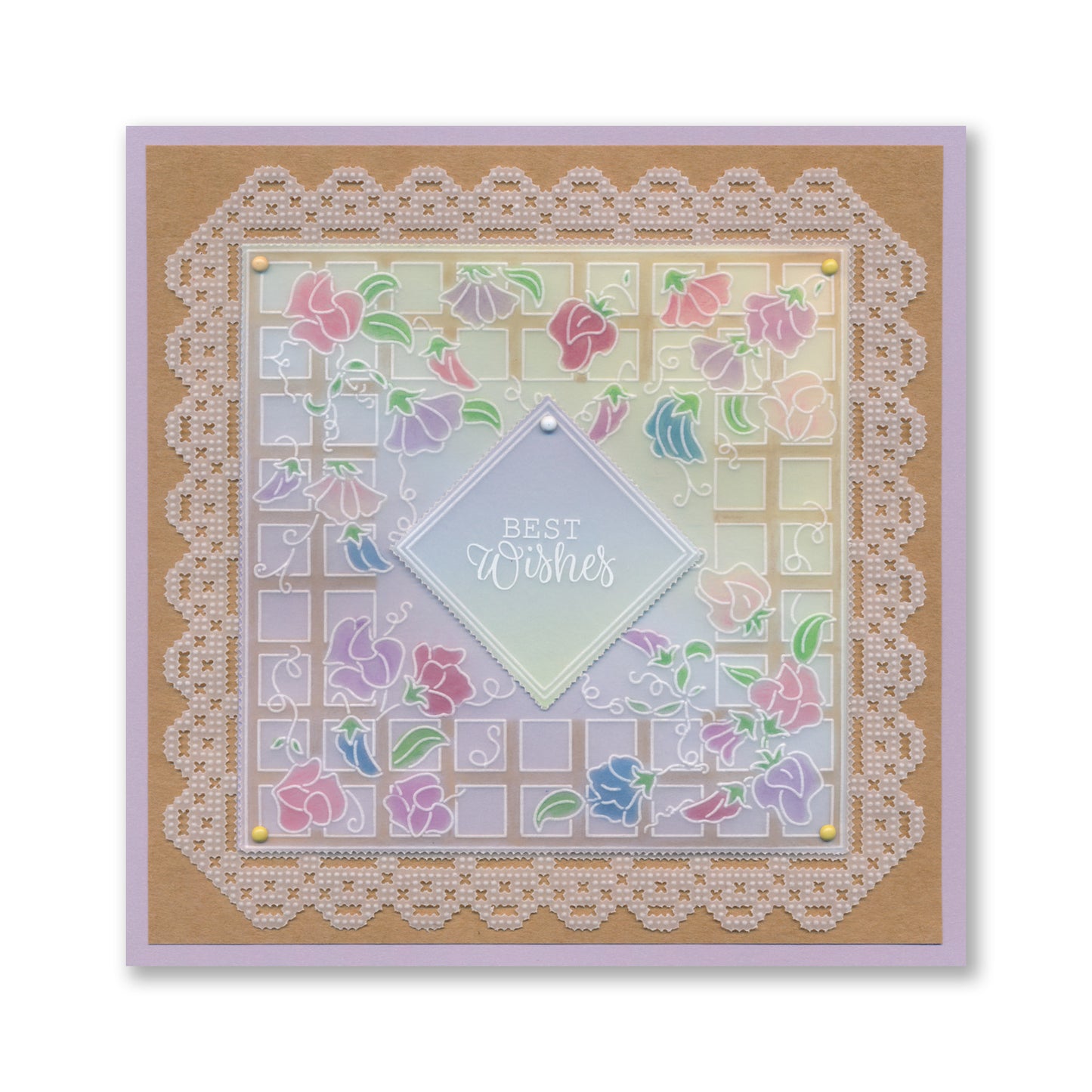 Linda's Floral Shapes Midi Groovi Plate Quartet