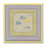 Tina's Floral Layering Parchlets A6 Square Groovi Plate Quartet