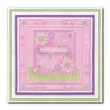 Tina's Floral Layering Parchlets A6 Square Groovi Plate Quartet