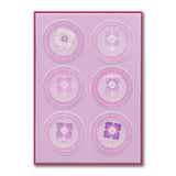 Tina's Floral Layering Parchlets A6 Square Groovi Plate Quartet