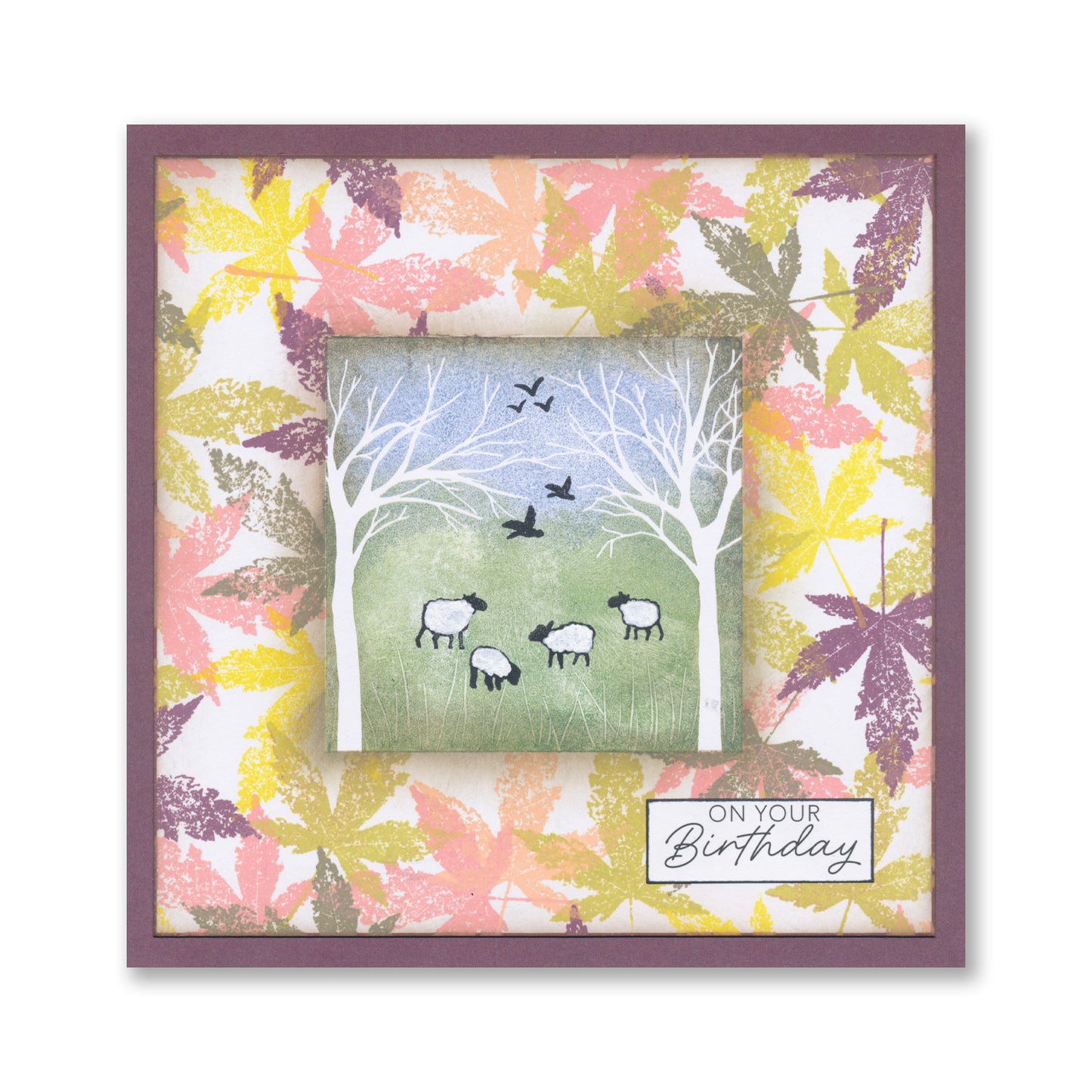 Square Tree Aperture - Travel Gently A6 Stamp Set