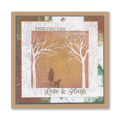 Square Tree Aperture - Travel Gently A6 Stamp Set