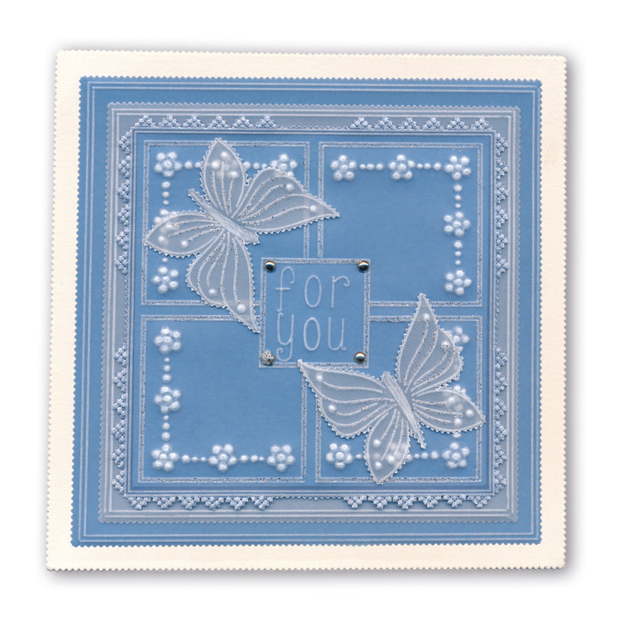 Tina's Butterfly Petites Collection A6 Square Groovi Baby Plate Set