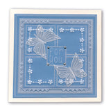 Tina's Butterfly Farfalla A6 Square Groovi Baby Plate