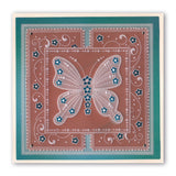 Tina's Butterfly Papillon A6 Square Groovi Baby Plate