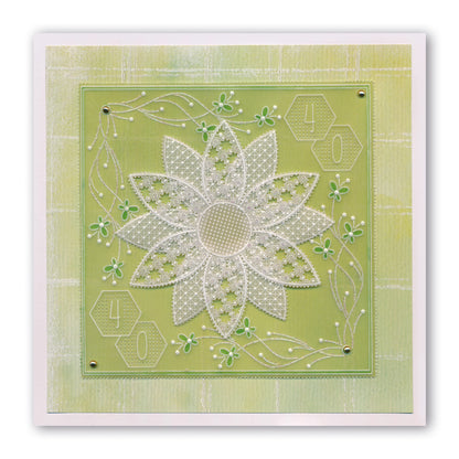 Tina's Butterfly Flowers A6 Square Groovi Baby Plate