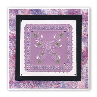 Tina's Butterfly Mariposa A6 Square Groovi Baby Plate