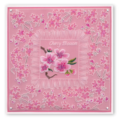 Linda's 123 - Blue Tits A4 Square Groovi Plate