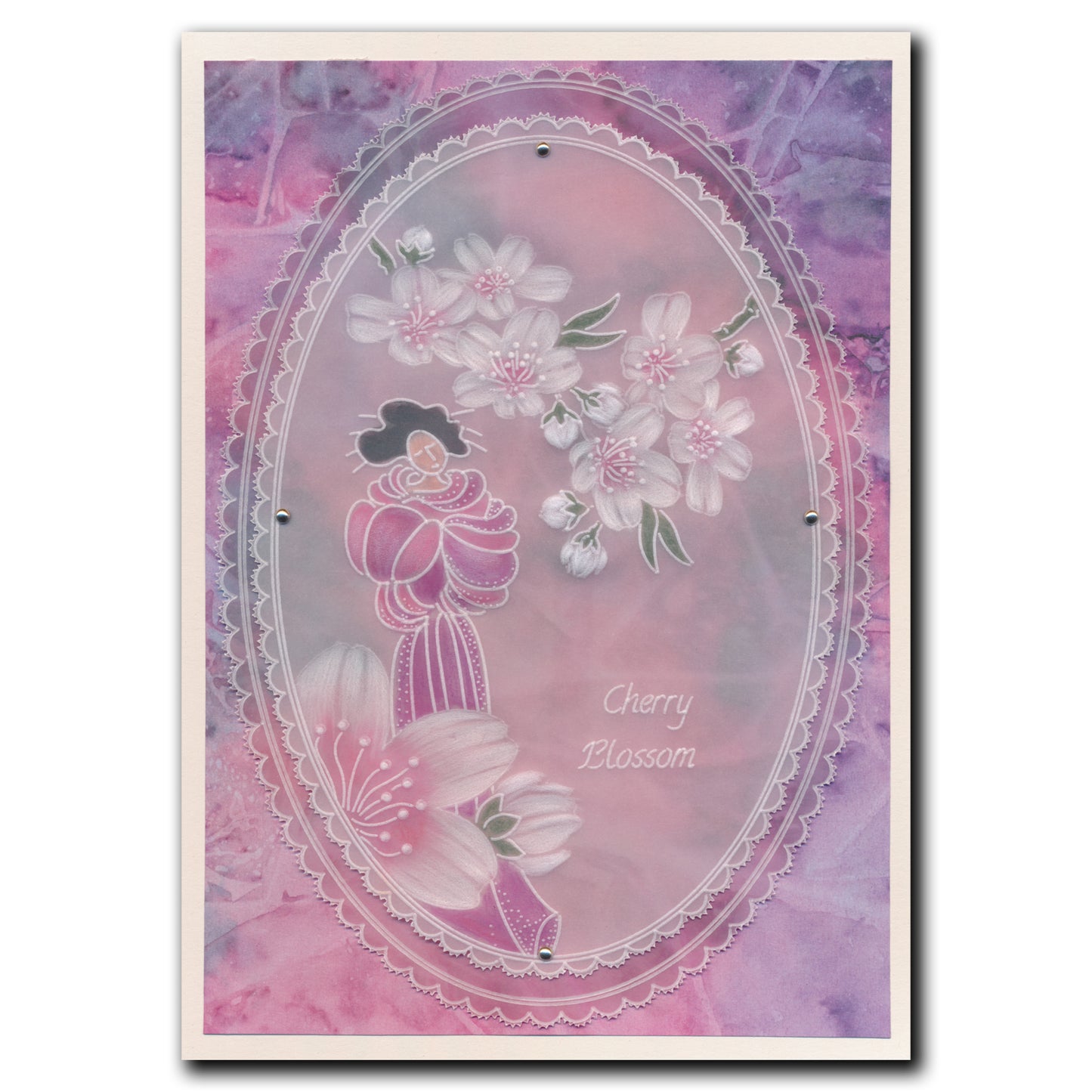 Linda's 123 - Blue Tits A4 Square Groovi Plate