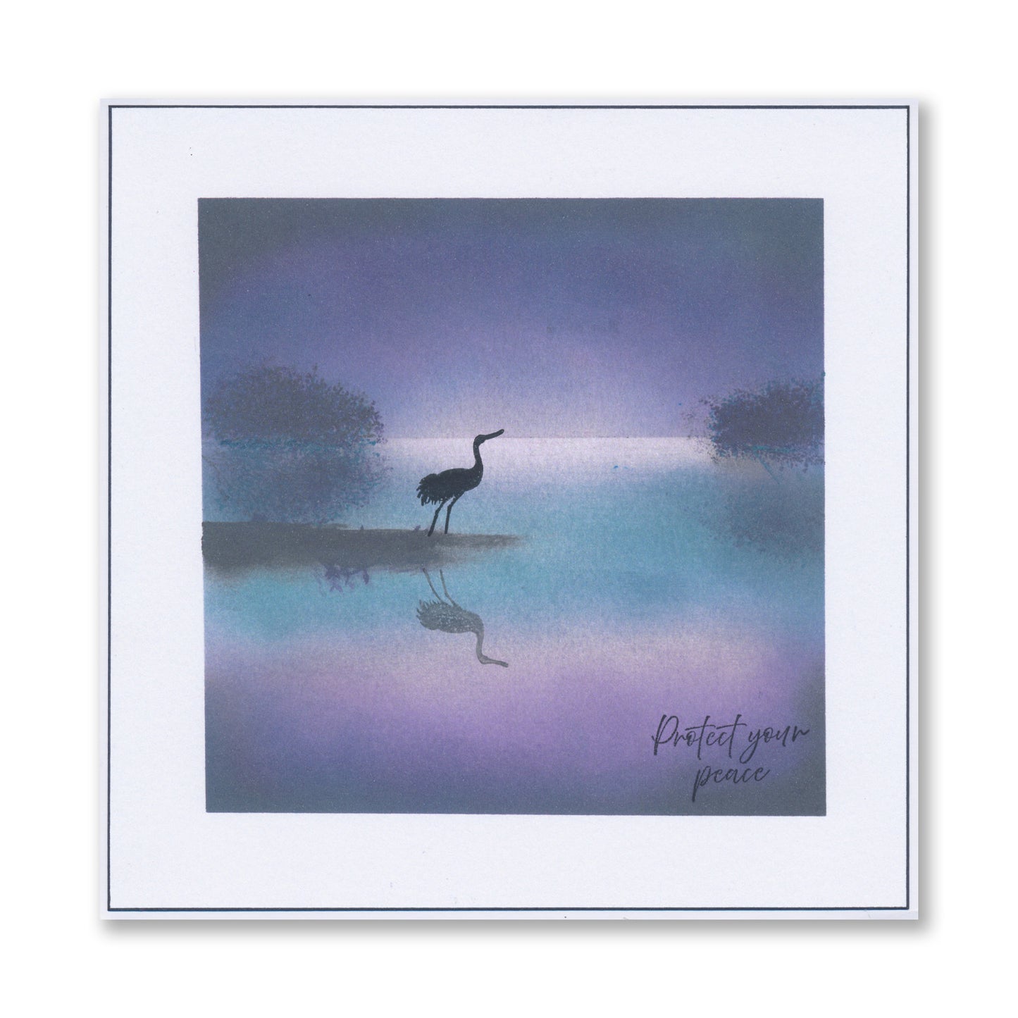 Japanese Cranes - Silhouettes A5 Stamp & Mask Set