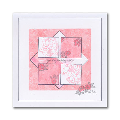 Jazz's Floral Panels & Petite Sentiments A5 Square & A7 Stamp Collection
