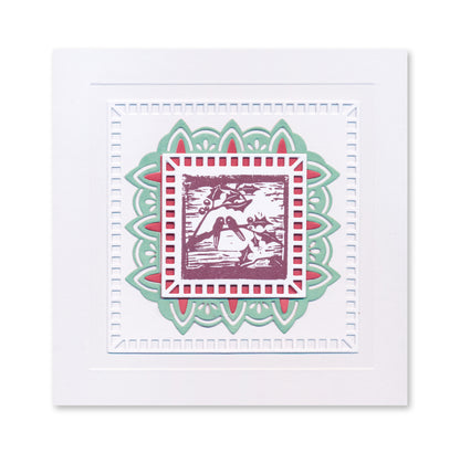 Mini Mandala Squares Clarity Fresh Cut Die Collection