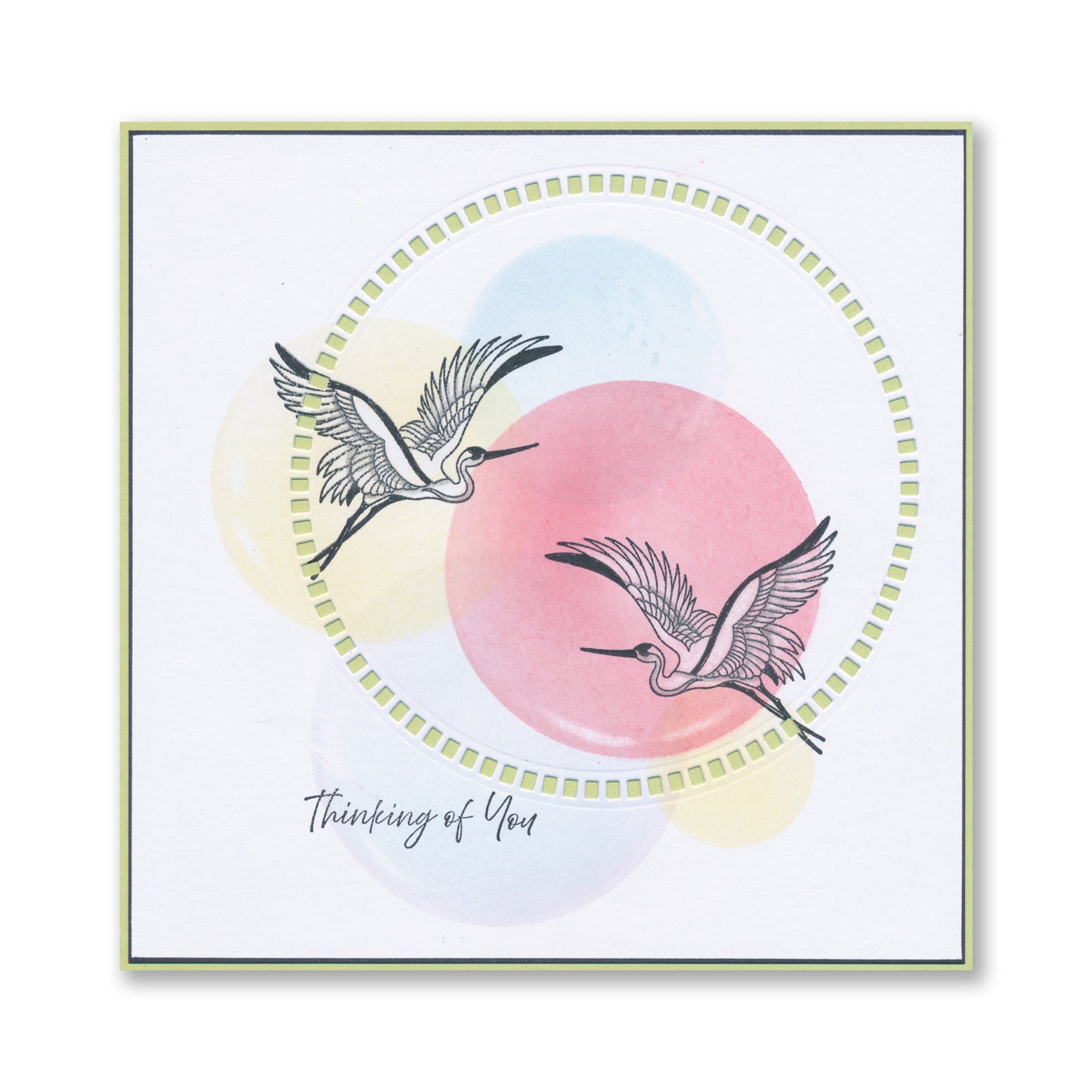 Japanese Cranes - Outlines A5 Stamp & Mask Set