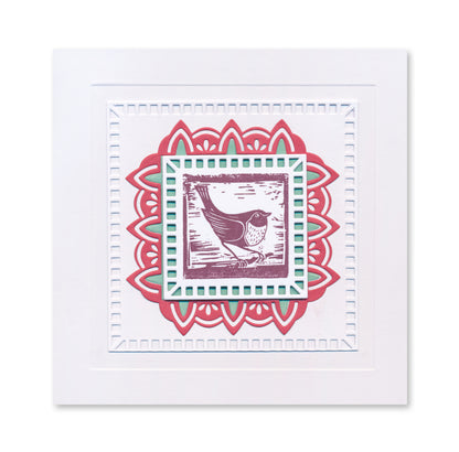 Mini Mandala Squares Clarity Fresh Cut Die Collection