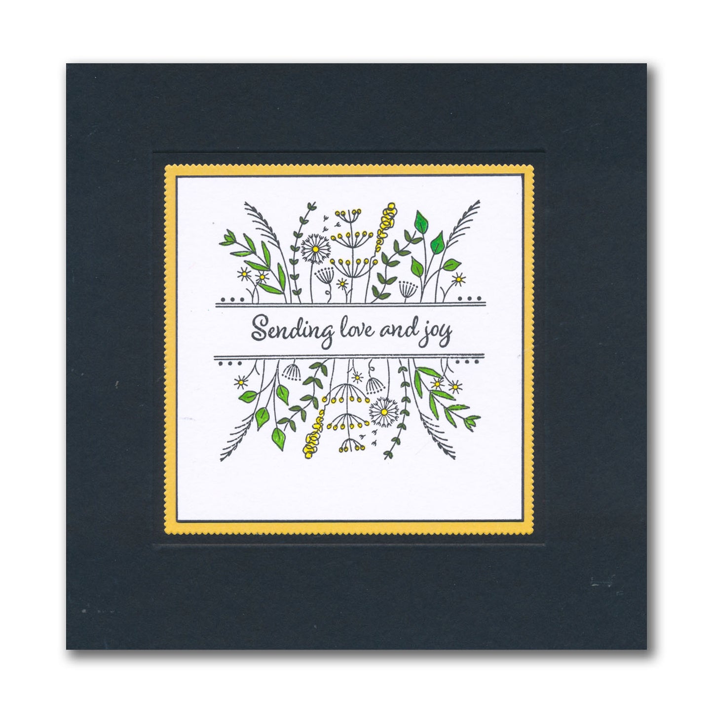 Jazz's Floral Panels & Petite Sentiments A5 Square & A7 Stamp Collection