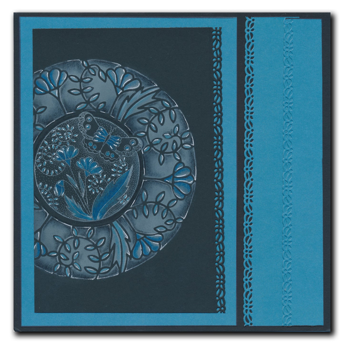 Barbara's SHAC Circular Decorative Frames - Beauty, Love & Peace 7" x 7" Stencil Collection