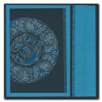 Barbara's SHAC Circular Decorative Frames - Beauty, Love & Peace 7" x 7" Stencil Collection