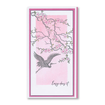 Japanese Cranes - Silhouettes A5 Stamp & Mask Set