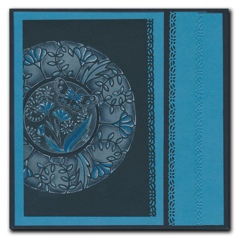 Barbara's SHAC Love - Japanese 2 Way Overlay Flowers & Butterflies Stamp, Mask & Stencil Duo
