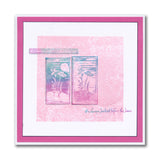Barbara's Bijou Linocut - Midnight Rose - Two Way Overlay A6 Stamp Set