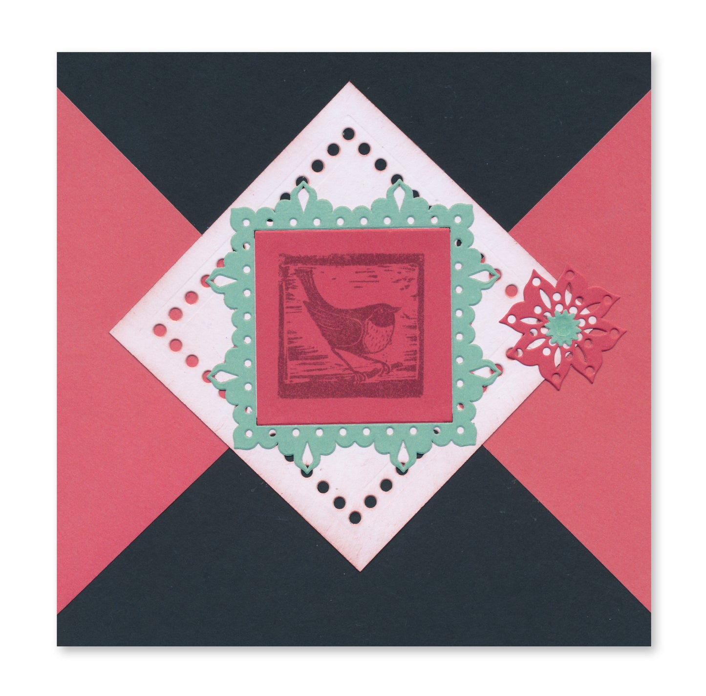 Mini Mandala Squares Set 4 Clarity Fresh Cut Die