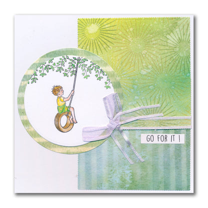 Linda's Bijou Children Through the Seasons - Summer A5 & A7 Stamp Duo