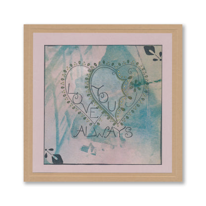 Barbara's Loving Heart A5 Stamp & Mask Set