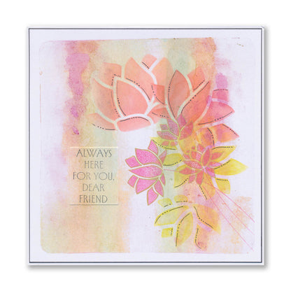 Tall Art Deco Sentiments A5 Stamp Set