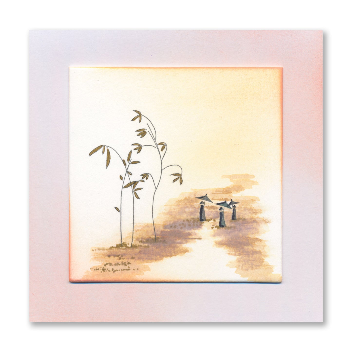 Mini Japanese Scene Builder - Trees A6 Stamp Set