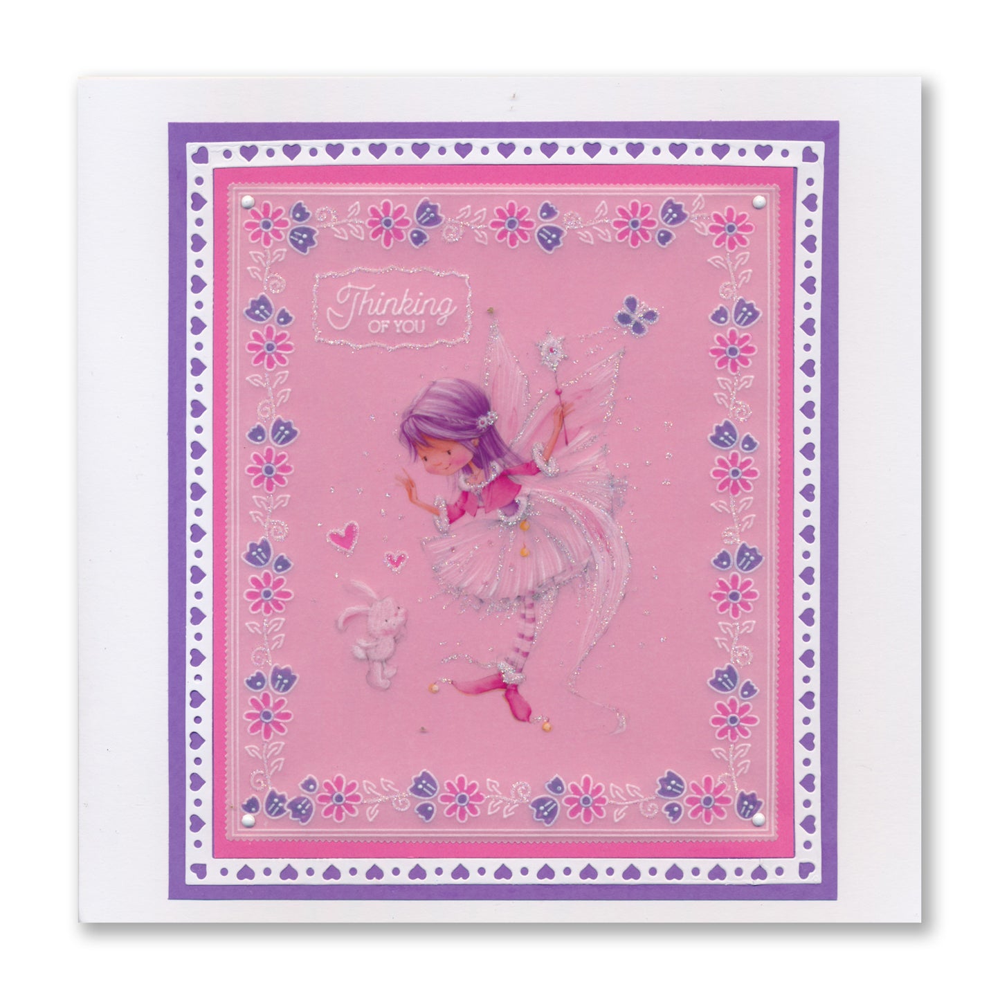 Tina's Springtime Flowers Thinking of You Groovi Spacer Plate