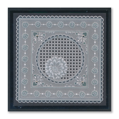 Tina's Springtime Flowers Thank You A6 Groovi Plate