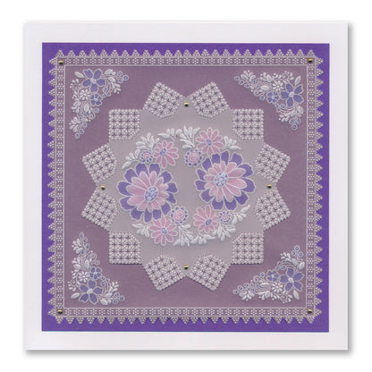 Tina's Springtime Flowers Thank You A6 Groovi Plate