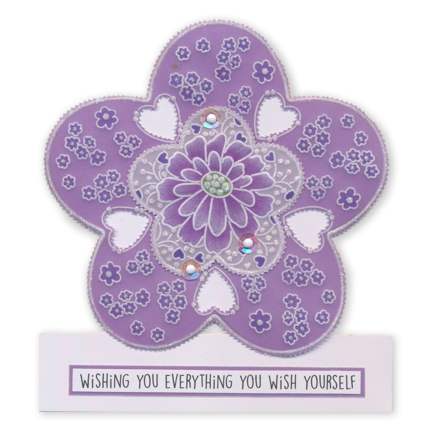 Tina's Springtime Flowers Thank You A6 Groovi Plate