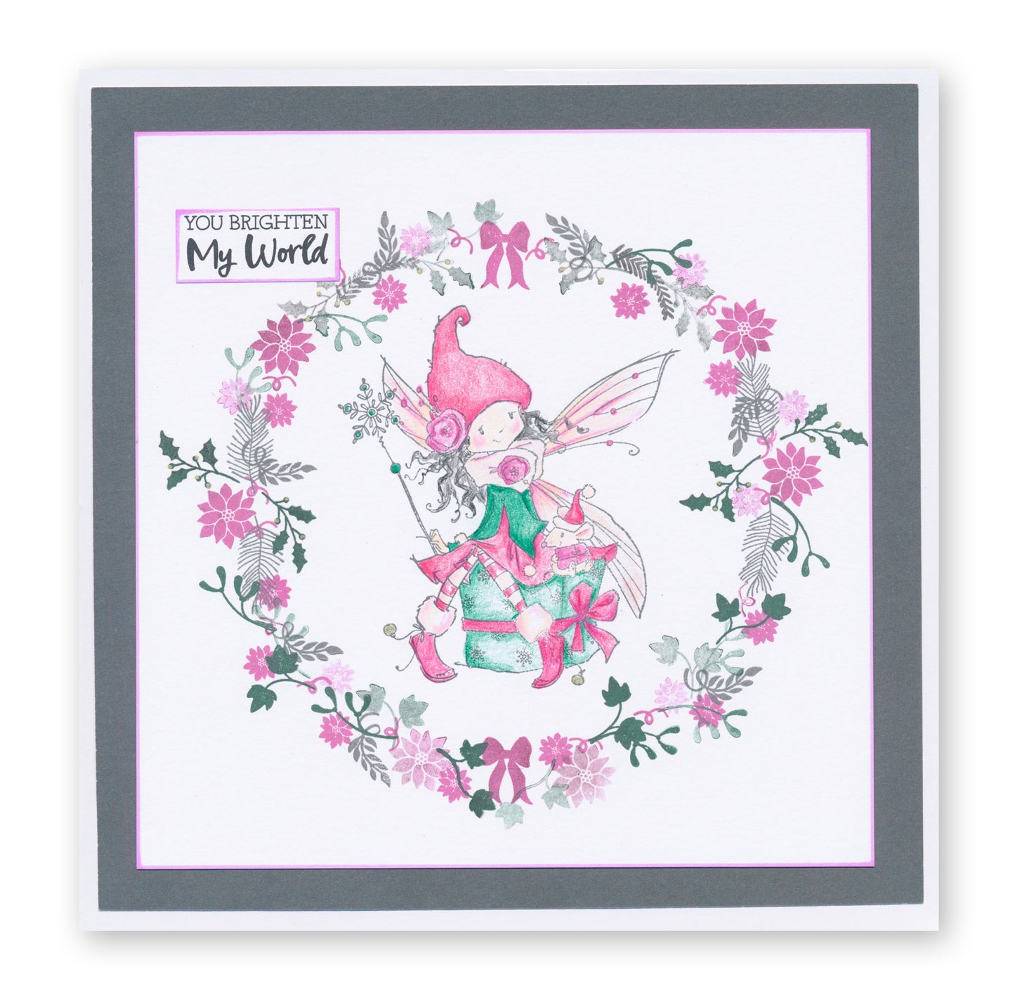 KISS by Clarity - Build a Wreath A6 Stamp Collection with 4x Stamp Pens & FREE Storage Box!