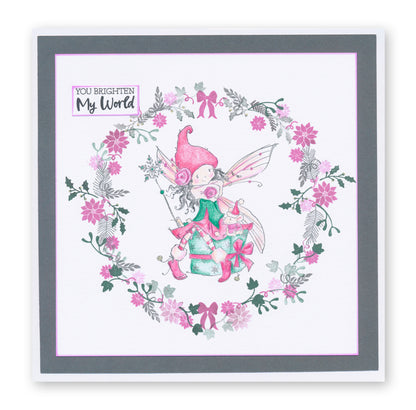 KISS by Clarity - Build a Wreath A6 Stamp Collection with 4x Stamp Pens & FREE Storage Box!