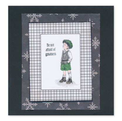 Barbara's Vintage Children Stamps & Tartan Frames Collection with FREE GIFT Blending Pen Worth £6.25