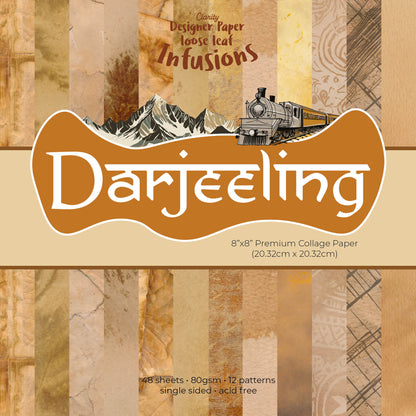 Darjeeling Loose Leaf Infusions Collage Paper 8" x 8"