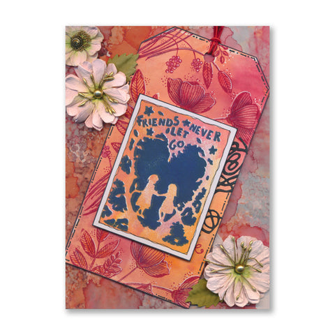 Ani's Folk Art - Sampler - Two Way Overlay A4 Stamp & Embedder Set