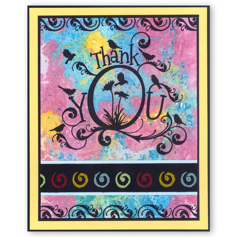 Thank You Framer A5 Square Stamp & Mask Set