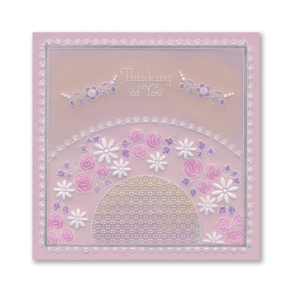 Tina's Thinking of You Rosie Doodles All in One A5 Square Groovi Plate