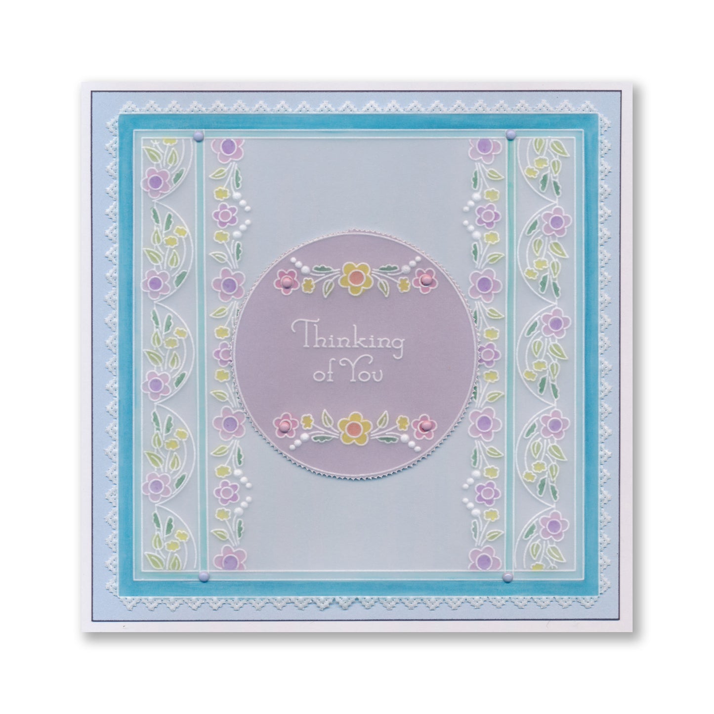 Tina's Thinking of You Rosie Doodles All in One A5 Square Groovi Plate