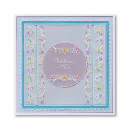 Tina's Thinking of You Rosie Doodles All in One A5 Square Groovi Plate